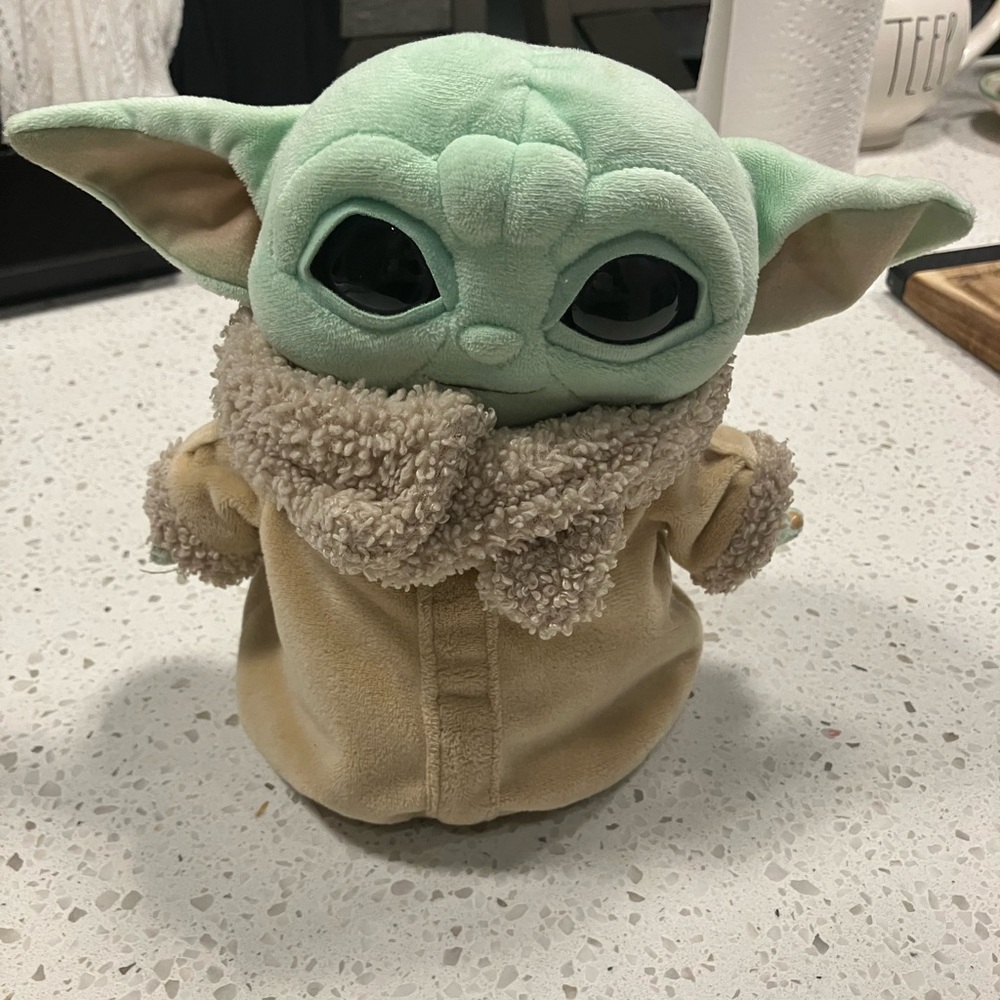 Mattel Star Wars Plush Grogu toy.